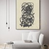 Art Prints Abstract, Neutral Abstract Art Print, Black Brush Strokes Giclee Art Print for Living Room Decor, Minimal Abstract Print Designs