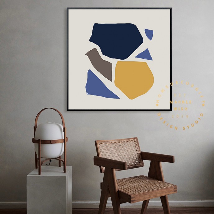 Minimal Abstract Art Prints, Large Minimalist Wall Art, Blue Abstract Wall Art Prints, Yellow Art Print, Geo Art Print, Living Room Art Minimal Abstract Art Prints, Large Minimalist Wall Art, Blue Abstract Wall Art Prints, Yellow Art Print, Geo Art Print, Living Room Art