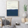 Calm Blue Abstract Canvas Prints, Navy Blue Strokes Abstract Print, White and Blue Abstract Wall Decor, Modern Abstract Canvas, Blue Art