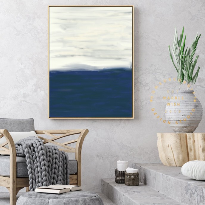 Calm Blue Abstract Canvas Prints, Navy Blue Strokes Abstract Print, White and Blue Abstract Wall Decor, Modern Abstract Canvas, Blue Art Calm Blue Abstract Canvas Prints, Navy Blue Strokes Abstract Print, White and Blue Abstract Wall Decor, Modern Abstract Canvas, Blue Art