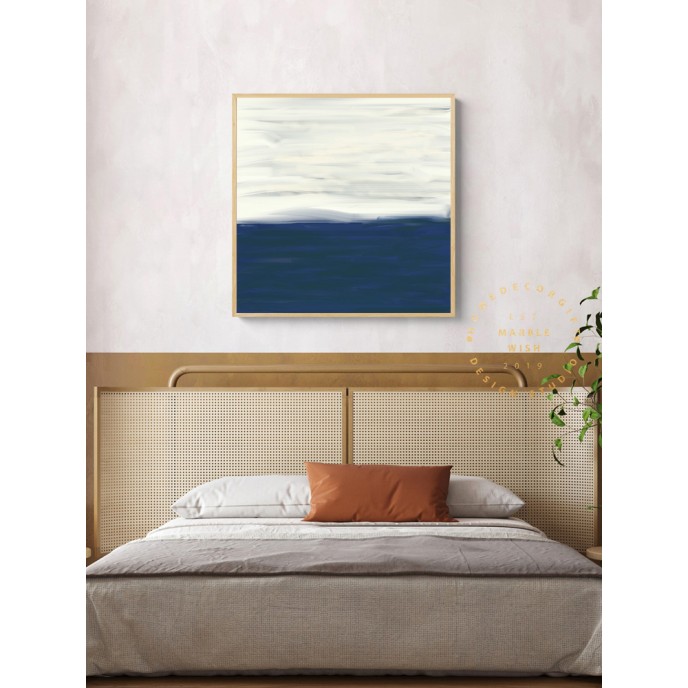 Calm Blue Abstract Canvas Prints, Navy Blue Strokes Abstract Print, White and Blue Abstract Wall Decor, Modern Abstract Canvas, Blue Art Calm Blue Abstract Canvas Prints, Navy Blue Strokes Abstract Print, White and Blue Abstract Wall Decor, Modern Abstract Canvas, Blue Art