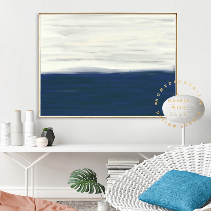 Calm Blue Abstract Canvas Prints, Navy Blue Strokes Abstract Print, White and Blue Abstract Wall Decor, Modern Abstract Canvas, Blue Art Calm Blue Abstract Canvas Prints, Navy Blue Strokes Abstract Print, White and Blue Abstract Wall Decor, Modern Abstract Canvas, Blue Art