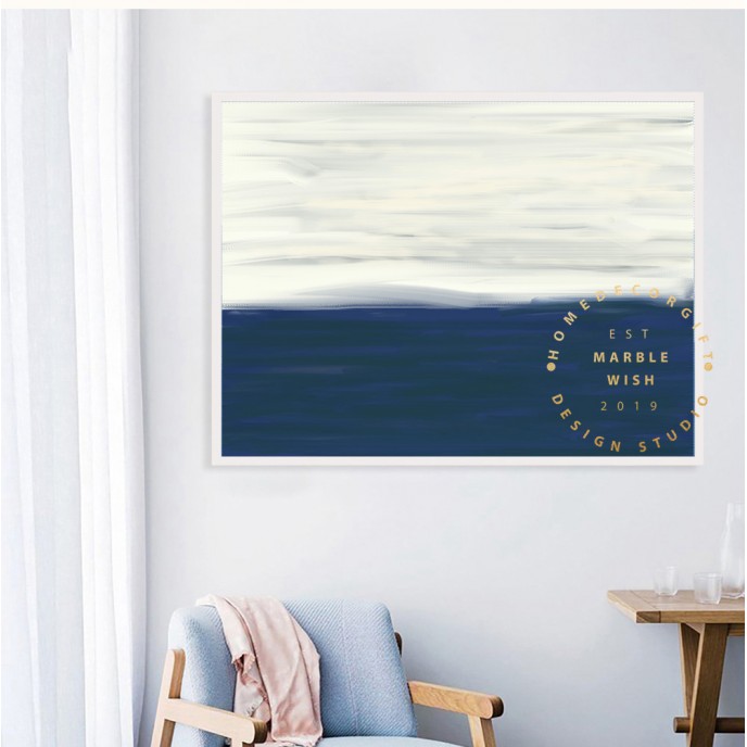 Calm Blue Abstract Canvas Prints, Navy Blue Strokes Abstract Print, White and Blue Abstract Wall Decor, Modern Abstract Canvas, Blue Art Calm Blue Abstract Canvas Prints, Navy Blue Strokes Abstract Print, White and Blue Abstract Wall Decor, Modern Abstract Canvas, Blue Art