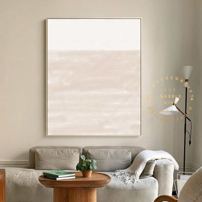 Large Original Abstract Canvas Prints, Pink Sea Abstract Giclee Print, White and Pink Abstract Wall Decor, Minimalist Art, Large Wall Art Large Original Abstract Canvas Prints, Pink Sea Abstract Giclee Print, White and Pink Abstract Wall Decor, Minimalist Art, Large Wall Art