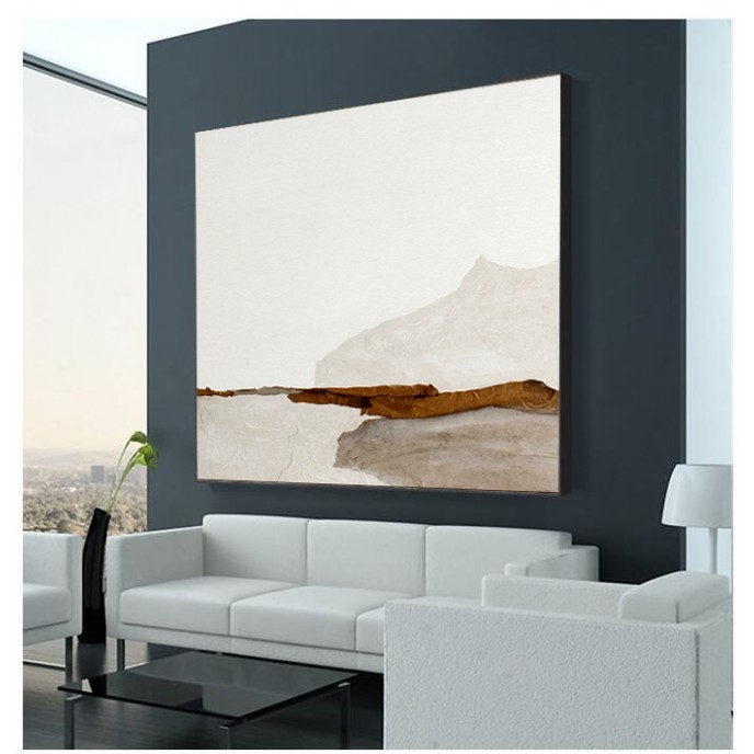 Large Original Beige and Brown Abstract Oil Painting For Living Room Contemporary Oil Paintings, Oversized Scandinavian Art for Bedroom Large Original Beige and Brown Abstract Oil Painting For Living Room Contemporary Oil Paintings, Oversized Scandinavian Art for Bedroom