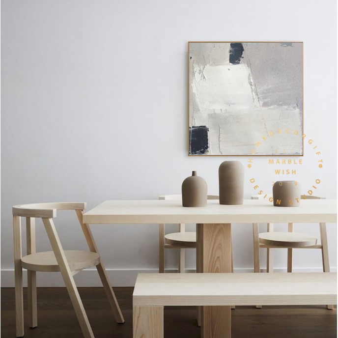Large Modern Art, Boho Abstract Painting Minimalist Art, Dinning Room Wall Art Decor Canvas Painting, White Abstract Painting, Beige Art Large Modern Art, Boho Abstract Painting Minimalist Art, Dinning Room Wall Art Decor Canvas Painting, White Abstract Painting, Beige Art