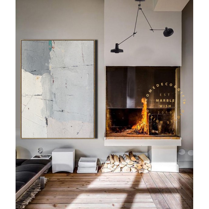Original Nordic Extra Large Abstract Painting, Light Gray Minimalist Abstract Painting, Pink Painting, White Abstract Painting, Abstract Art Original Nordic Extra Large Abstract Painting, Light Gray Minimalist Abstract Painting, Pink Painting, White Abstract Painting, Abstract Art