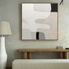Large Original Texture Painting,Gray Abstract Painting Beige Painting,Boho Painting,Abstract Mountain Painting for Living Room,Bedroom Decor