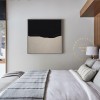 Large Abstract Painting, Nordic Black Painting Beige Painting, Minimalist Post Modern Abstract Painting,Hallway Abstract Paiinting on Canvas Large Abstract Painting, Nordic Black Painting Beige Painting, Minimalist Post Modern Abstract Painting,Hallway Abstract Paiinting on Canvas