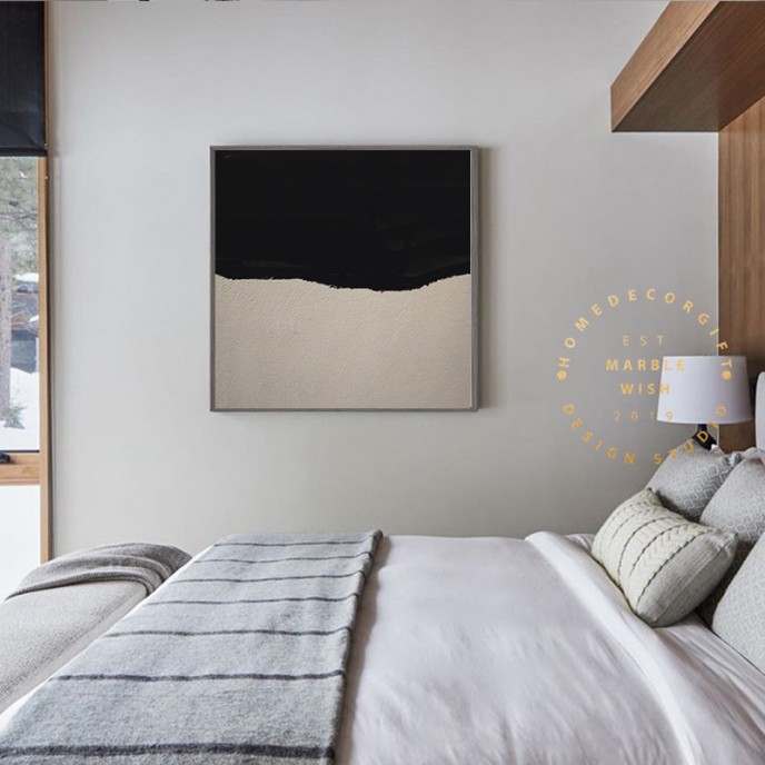 Large Abstract Painting, Nordic Black Painting Beige Painting, Minimalist Post Modern Abstract Painting,Hallway Abstract Paiinting on Canvas Large Abstract Painting, Nordic Black Painting Beige Painting, Minimalist Post Modern Abstract Painting,Hallway Abstract Paiinting on Canvas