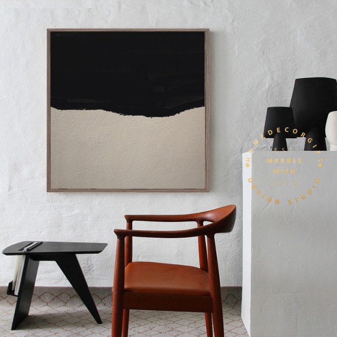 Large Abstract Painting, Nordic Black Painting Beige Painting, Minimalist Post Modern Abstract Painting,Hallway Abstract Paiinting on Canvas Large Abstract Painting, Nordic Black Painting Beige Painting, Minimalist Post Modern Abstract Painting,Hallway Abstract Paiinting on Canvas