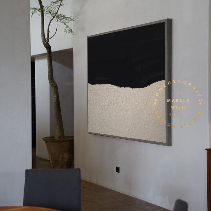 Large Abstract Painting, Nordic Black Painting Beige Painting, Minimalist Post Modern Abstract Painting,Hallway Abstract Paiinting on Canvas Large Abstract Painting, Nordic Black Painting Beige Painting, Minimalist Post Modern Abstract Painting,Hallway Abstract Paiinting on Canvas