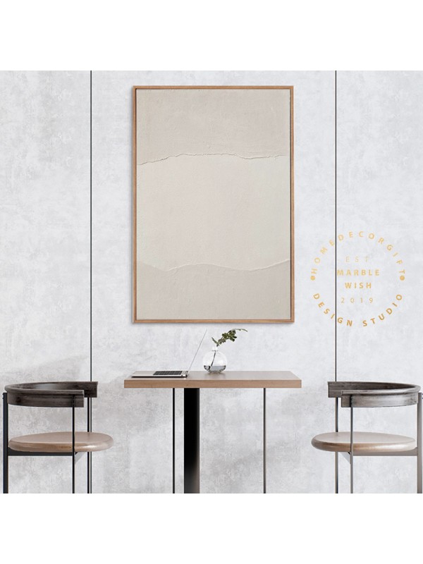 Large Abstract Painting, Beige Painting on Canvas, Beige Abstract Painting, 3D textured Painting, set of 2 Modern Wall Art, Scandinavian Art