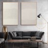 Large Abstract Painting, Beige Painting on Canvas, Beige Abstract Painting, 3D textured Painting, set of 2 Modern Wall Art, Scandinavian Art