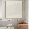 Large Abstract Painting On Canvas, Beige Painting Boho Painting Abstract Painting, 3D Landscape Painting, Office Decor, Minimalist Art