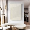Large Abstract Painting Wall Art Decor, Original Beige Living Room Paintings on Canvas, Extra Large 3D textured Painting, Beige Abstract
