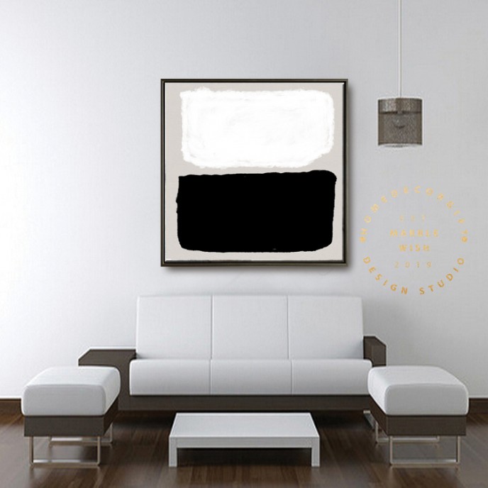 Black and White Abstract Painting, Contemparory Abstract Painting, Black Painting White Painting, Minimalist Painting, Boho Painting Black and White Abstract Painting, Contemparory Abstract Painting, Black Painting White Painting, Minimalist Painting, Boho Painting