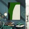Large Green Abstract Painting, Original Green Canvas Art, Large Minimalist Painting, Green Wall Art, Luxury Green Paintings, Abstract Green