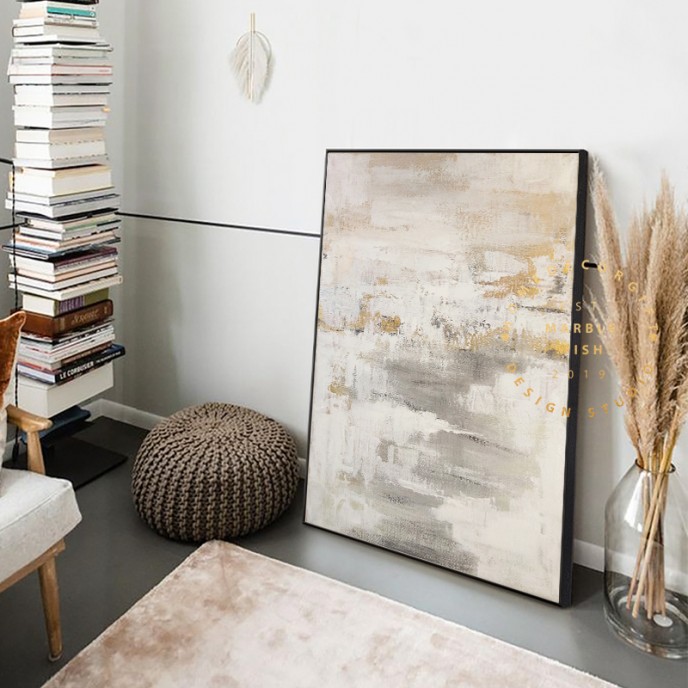 Large Original Beige Abstract Painting For Living Room Contemporary Paintings, White Painting Gray Painting, Oversized Scandinavian Art Large Original Beige Abstract Painting For Living Room Contemporary Paintings, White Painting Gray Painting, Oversized Scandinavian Art