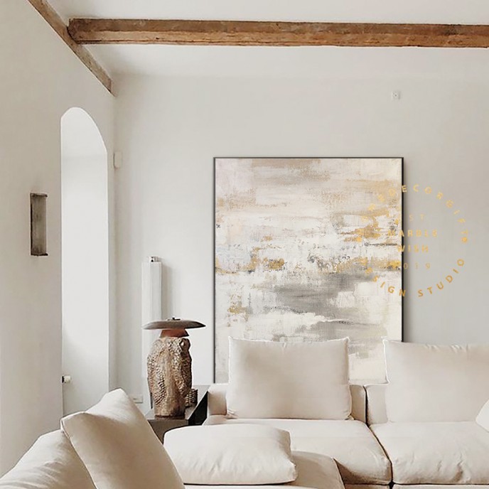 Large Original Beige Abstract Painting For Living Room Contemporary Paintings, White Painting Gray Painting, Oversized Scandinavian Art Large Original Beige Abstract Painting For Living Room Contemporary Paintings, White Painting Gray Painting, Oversized Scandinavian Art
