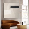 Large Abstract Wall Art, Minimalist Abstract Painting, Beige Painting White Painting, Brush Strokes Abstract Painting,Boho Abstract Room Art