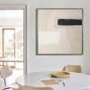 Large Abstract Wall Art, Minimalist Abstract Painting, Beige Painting White Painting, Brush Strokes Abstract Painting,Boho Abstract Room Art