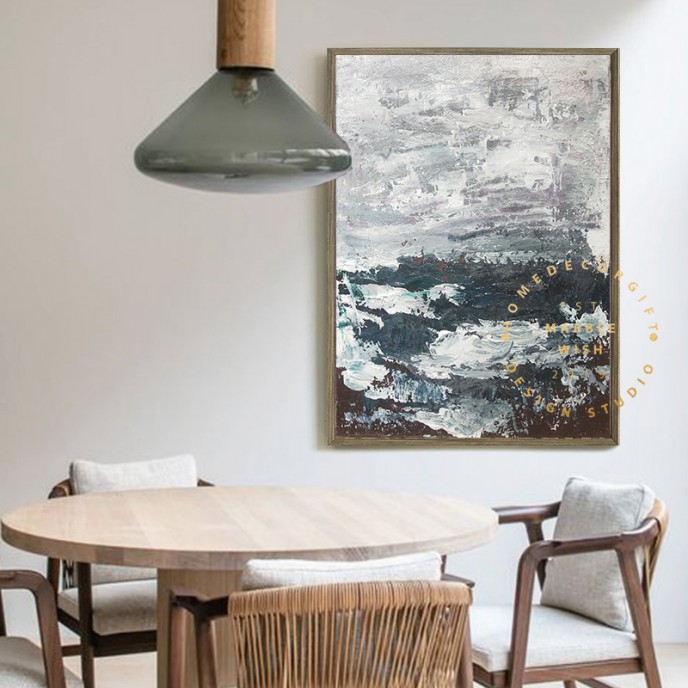 Abstract Canvas Art,Original Black Abstract Blue Abstract White Abstract, Dark Blue Abstract Painting, Modern Landscape Abstract Painting Abstract Canvas Art,Original Black Abstract Blue Abstract White Abstract, Dark Blue Abstract Painting, Modern Landscape Abstract Painting