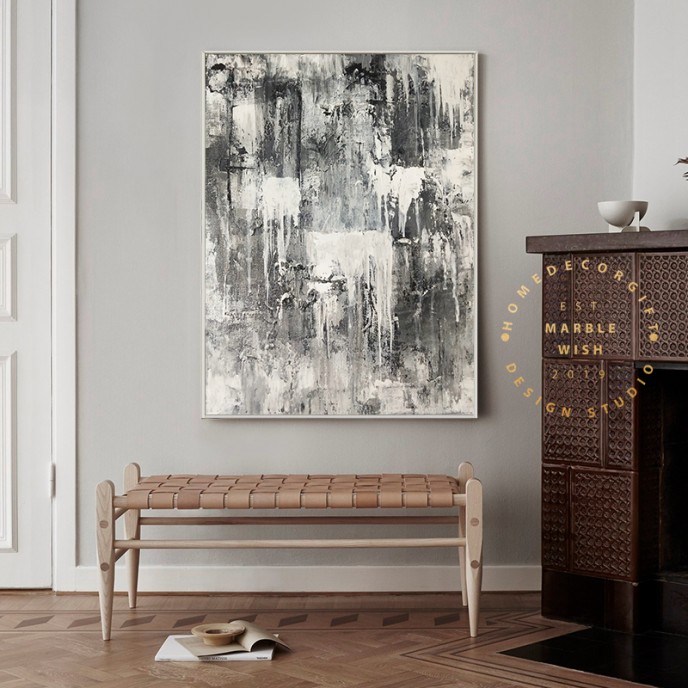 Black and White Abstract Painting, Gray Painting, Original XXL Large Abstract Painting, Gray Textured Canvas Wall Art, Industrial Abstract Black and White Abstract Painting, Gray Painting, Original XXL Large Abstract Painting, Gray Textured Canvas Wall Art, Industrial Abstract