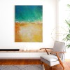 Large Orange and Green Abstract Painting, Oversized Sea Abstract Painting, Ocean Painting, Beach Painting, Beach Abstract Art, Seaside Art Large Orange and Green Abstract Painting, Oversized Sea Abstract Painting, Ocean Painting, Beach Painting, Beach Abstract Art, Seaside Art