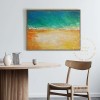 Large Orange and Green Abstract Painting, Oversized Sea Abstract Painting, Ocean Painting, Beach Painting, Beach Abstract Art, Seaside Art Large Orange and Green Abstract Painting, Oversized Sea Abstract Painting, Ocean Painting, Beach Painting, Beach Abstract Art, Seaside Art