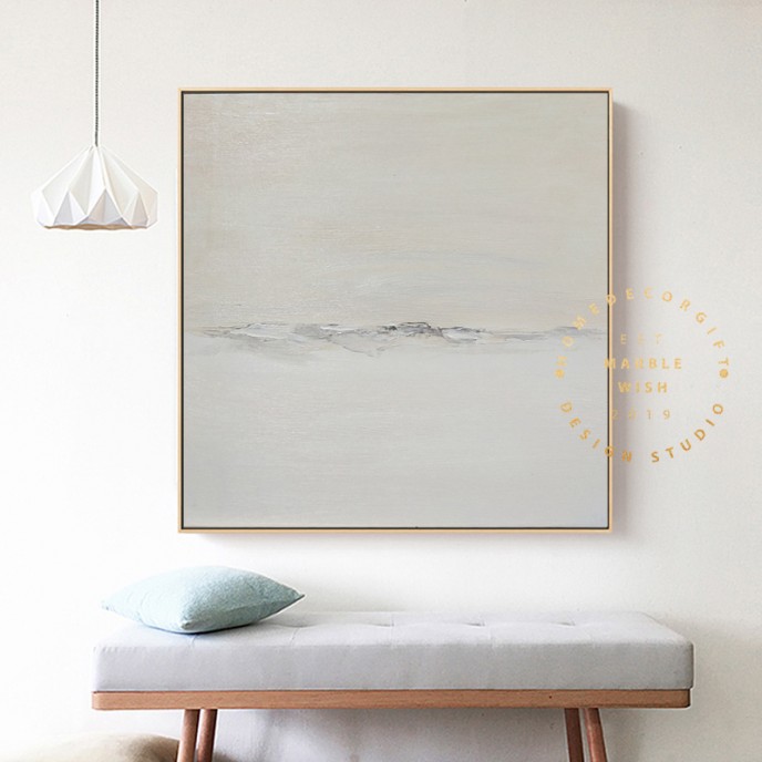 Extra Large Abstract Canvas Art, Minimalist Oversize Abstract Wall Art, Cream Painting Beige Painting,Neutral Abstract Art, Minimal Painting