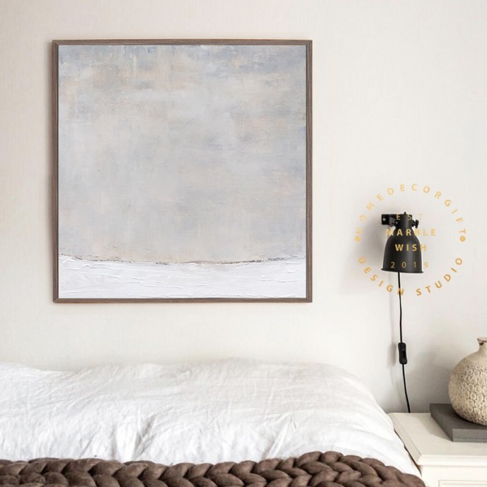 Canvas Abstract Art, Extra Large Oil Paintings On Canvas, White Painting Gray Painting, Minimalist Painting for Living Room, Neutral Decor Canvas Abstract Art, Extra Large Oil Paintings On Canvas, White Painting Gray Painting, Minimalist Painting for Living Room, Neutral Decor