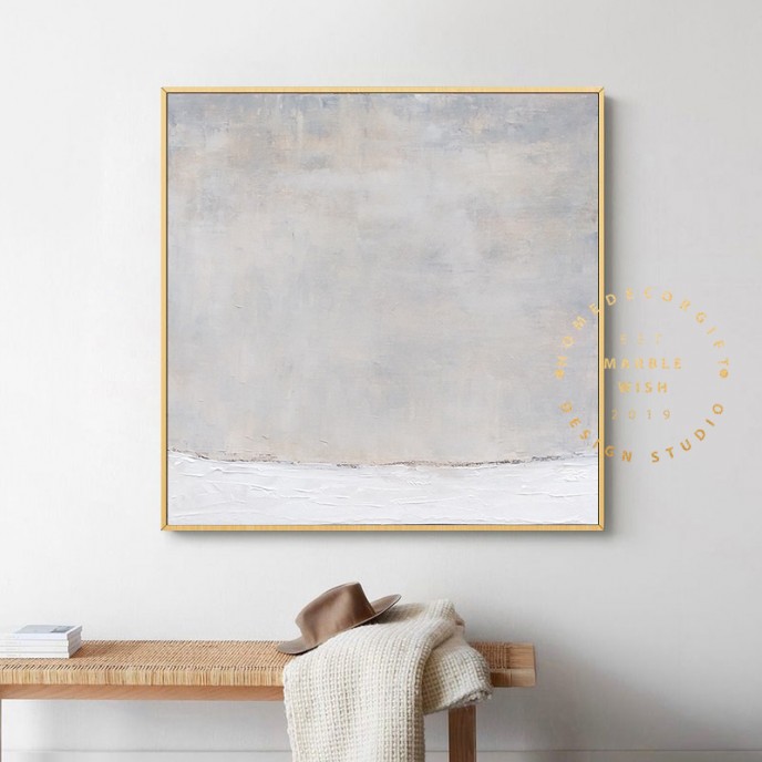 Canvas Abstract Art, Extra Large Oil Paintings On Canvas, White Painting Gray Painting, Minimalist Painting for Living Room, Neutral Decor Canvas Abstract Art, Extra Large Oil Paintings On Canvas, White Painting Gray Painting, Minimalist Painting for Living Room, Neutral Decor