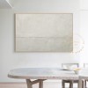 Large Neutral Abstract Canvas Art Scandinavian Wall Art Textured Art Minimal Painting Gray Painting White Painting Japandi Abstract Painting