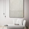 Large Neutral Abstract Canvas Art Scandinavian Wall Art Textured Art Minimal Painting Gray Painting White Painting Japandi Abstract Painting