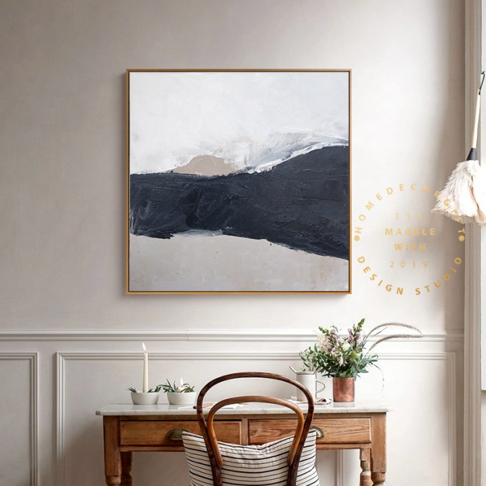 Large Neutral Abstract Painting, Mountain Abstract Wall Art, Modern Wall Art Bedroom Decor, Gray Painting, Landscape Oil Painting, 40x40 Art Large Neutral Abstract Painting, Mountain Abstract Wall Art, Modern Wall Art Bedroom Decor, Gray Painting, Landscape Oil Painting, 40x40 Art