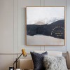 Large Neutral Abstract Painting, Mountain Abstract Wall Art, Modern Wall Art Bedroom Decor, Gray Painting, Landscape Oil Painting, 40x40 Art