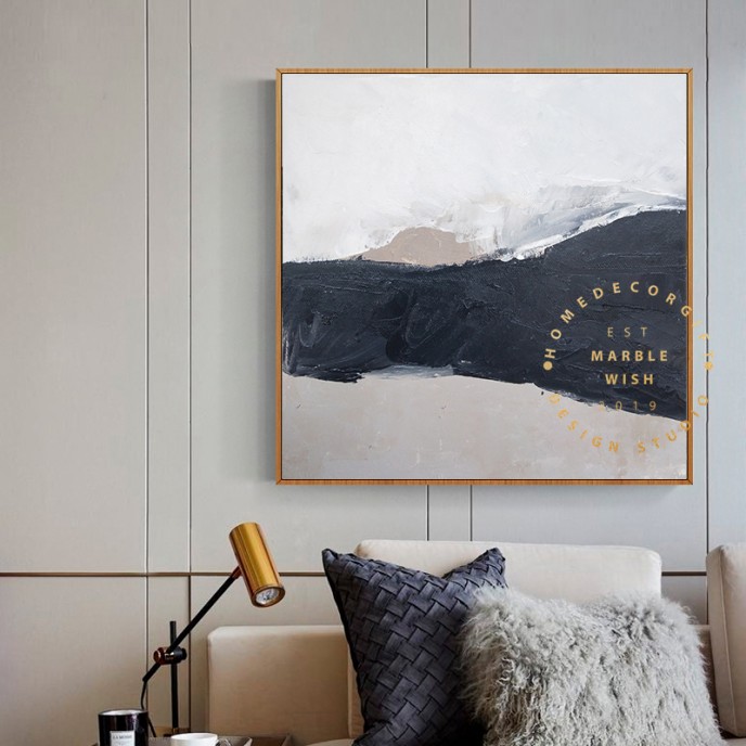 Large Neutral Abstract Painting, Mountain Abstract Wall Art, Modern Wall Art Bedroom Decor, Gray Painting, Landscape Oil Painting, 40x40 Art Large Neutral Abstract Painting, Mountain Abstract Wall Art, Modern Wall Art Bedroom Decor, Gray Painting, Landscape Oil Painting, 40x40 Art