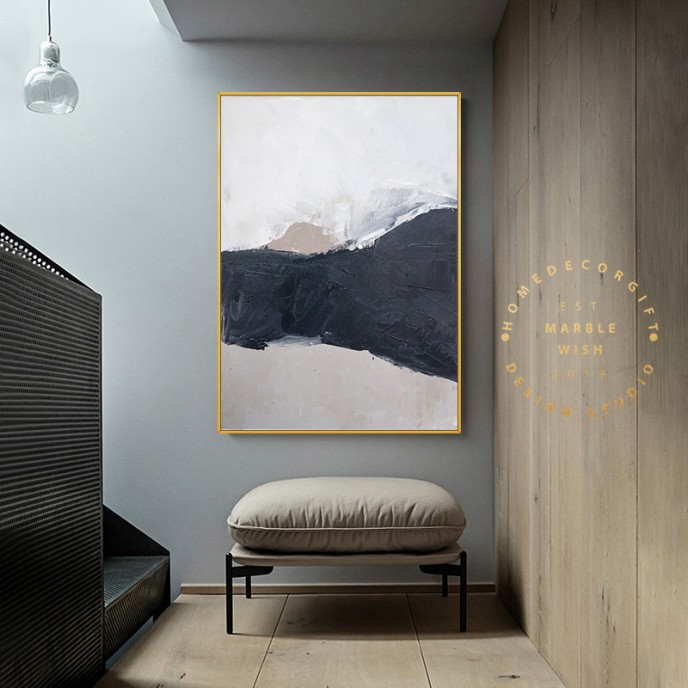 Large Neutral Abstract Painting, Mountain Abstract Wall Art, Modern Wall Art Bedroom Decor, Gray Painting, Landscape Oil Painting, 40x40 Art Large Neutral Abstract Painting, Mountain Abstract Wall Art, Modern Wall Art Bedroom Decor, Gray Painting, Landscape Oil Painting, 40x40 Art