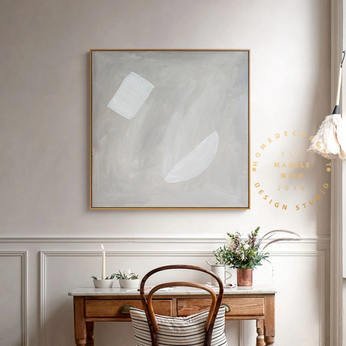 Abstract Neutral Painting, Boho Painting, Minimal Wall Art Decor for Living Room, Calming Neutral Abstract Painting For Interior Design- geo Abstract Neutral Painting, Boho Painting, Minimal Wall Art Decor for Living Room, Calming Neutral Abstract Painting For Interior Design- geo