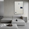 Large White Painting on Canvas, Original Contemporary Art Modern Oil Painting for Living Room, Navy Blue Painting, Minimal Abstract Painting Large White Painting on Canvas, Original Contemporary Art Modern Oil Painting for Living Room, Navy Blue Painting, Minimal Abstract Painting