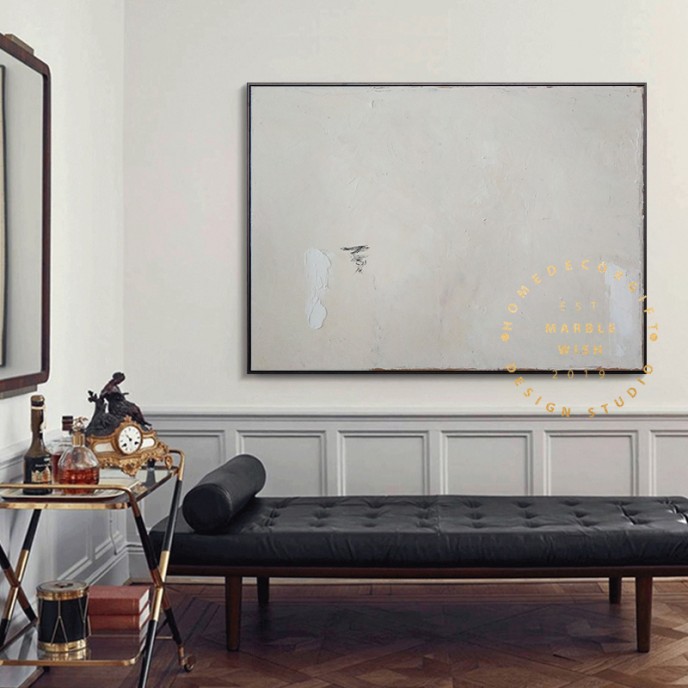 Large Original Beige Abstract Painting For Living Room Contemporary Oil Paintings, White Painting Beige Painting, Oversized Scandinavian Art