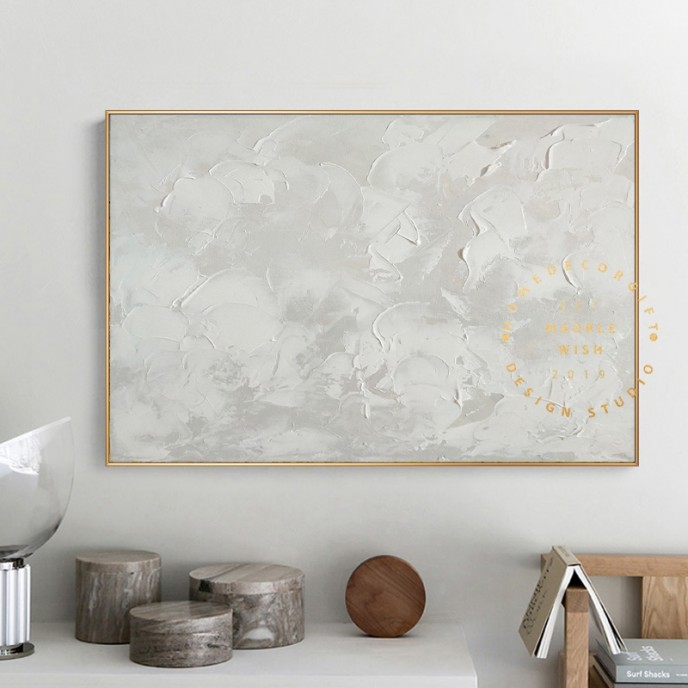 Large Abstract White Painting, White Paintings, White 3D Textured Painting, Modern abstract painting for Living Room, Minimalist Art Large Abstract White Painting, White Paintings, White 3D Textured Painting, Modern abstract painting for Living Room, Minimalist Art
