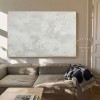 Large Abstract White Painting, White Paintings, White 3D Textured Painting, Modern abstract painting for Living Room, Minimalist Art