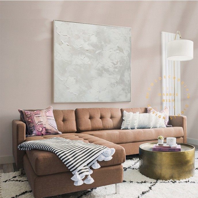 Large Abstract White Painting, White Paintings, White 3D Textured Painting, Modern abstract painting for Living Room, Minimalist Art Large Abstract White Painting, White Paintings, White 3D Textured Painting, Modern abstract painting for Living Room, Minimalist Art