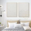 Large Set of 2 Painting, 2 piece Wall Art Canvas, 3D White Painting, White Abstract Art, 2 Pieces Minimal Wall Art Set, Modern Wall Art