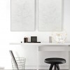 2 piece Wall Art Canvas, Large Set of 2 Painting, 3D White Painting,White Abstract Tree Art,2 Pieces Minimal Wall Art Set, Modern Relief Art 2 piece Wall Art Canvas, Large Set of 2 Painting, 3D White Painting,White Abstract Tree Art,2 Pieces Minimal Wall Art Set, Modern Relief Art