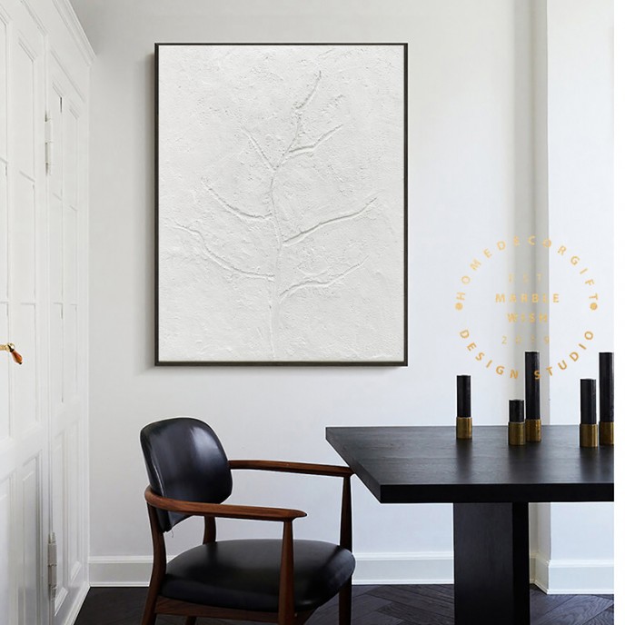 Large White Textured Tree Painting, Abstract White Painting, 3D White Art, Branches Art, Minimalist Abstract Painting for Dining Room Decor Large White Textured Tree Painting, Abstract White Painting, 3D White Art, Branches Art, Minimalist Abstract Painting for Dining Room Decor