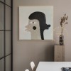 Large Neutral Painting, Double Face Oil Painting, Figure Painting, Gray Painting Gray Art for Bedroom Interior Decor, Face Abstract Painting Large Neutral Painting, Double Face Oil Painting, Figure Painting, Gray Painting Gray Art for Bedroom Interior Decor, Face Abstract Painting