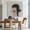 Large Neutral Painting, Double Face Oil Painting, Figure Painting, Gray Painting Gray Art for Bedroom Interior Decor, Face Abstract Painting Large Neutral Painting, Double Face Oil Painting, Figure Painting, Gray Painting Gray Art for Bedroom Interior Decor, Face Abstract Painting